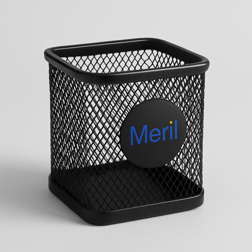 Meril Metal Mesh Pen Holder (Desk Organizer)